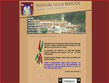 Tablet Screenshot of festivalvillabasilica.it